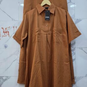 ff😍 SOLID AND STYLISH LONG COORDSET