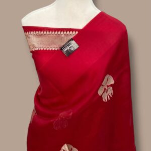 :BANARASI SEMI KORA  ORGANZA   SILK BEST QUALITY SAREE 🌹🌹